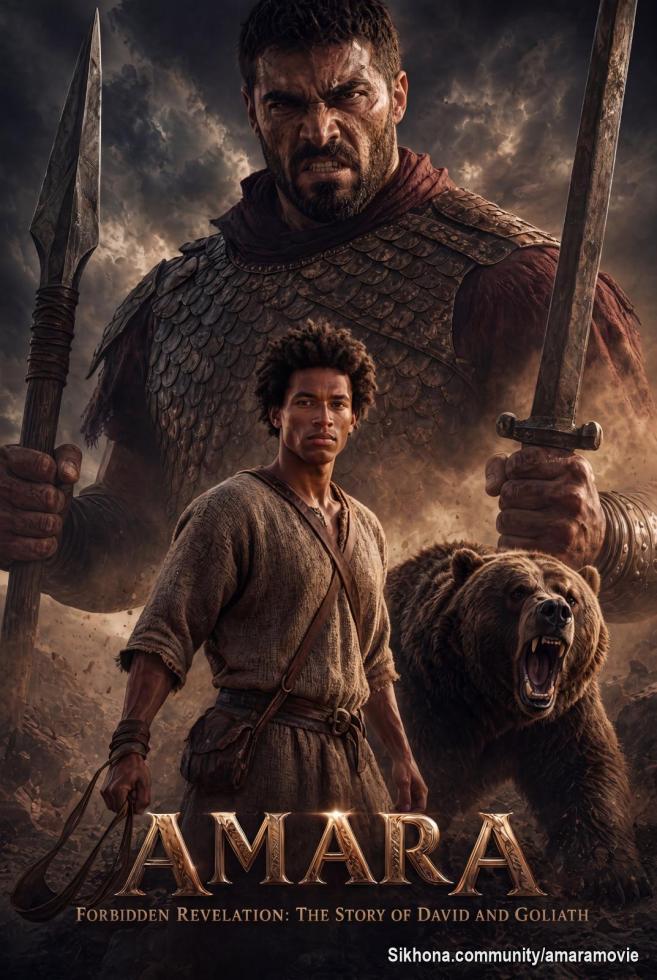 A.M.A.R.A. Forbidden Revelation: The Story of David and Goliath official poster for the upcoming movie scheduled to be released in August 2026